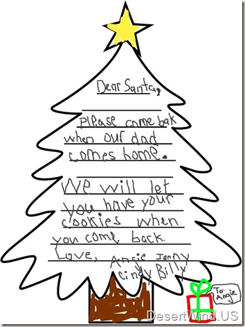 I'm surprised I even bothered to sign the other children's names. 